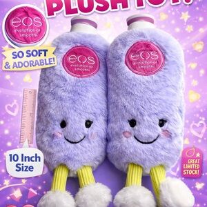 EOS Plush Toy in Light Purple with Yellow and White Accents